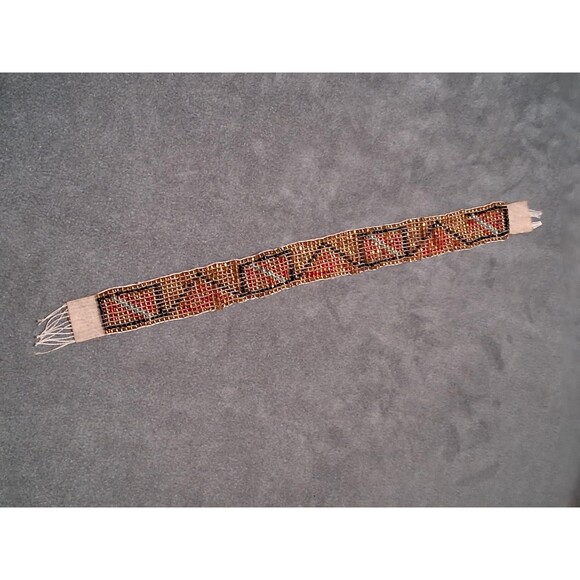 Vintage Southwestern Glass Beaded Bookmark Handmade - Picture 3 of 7